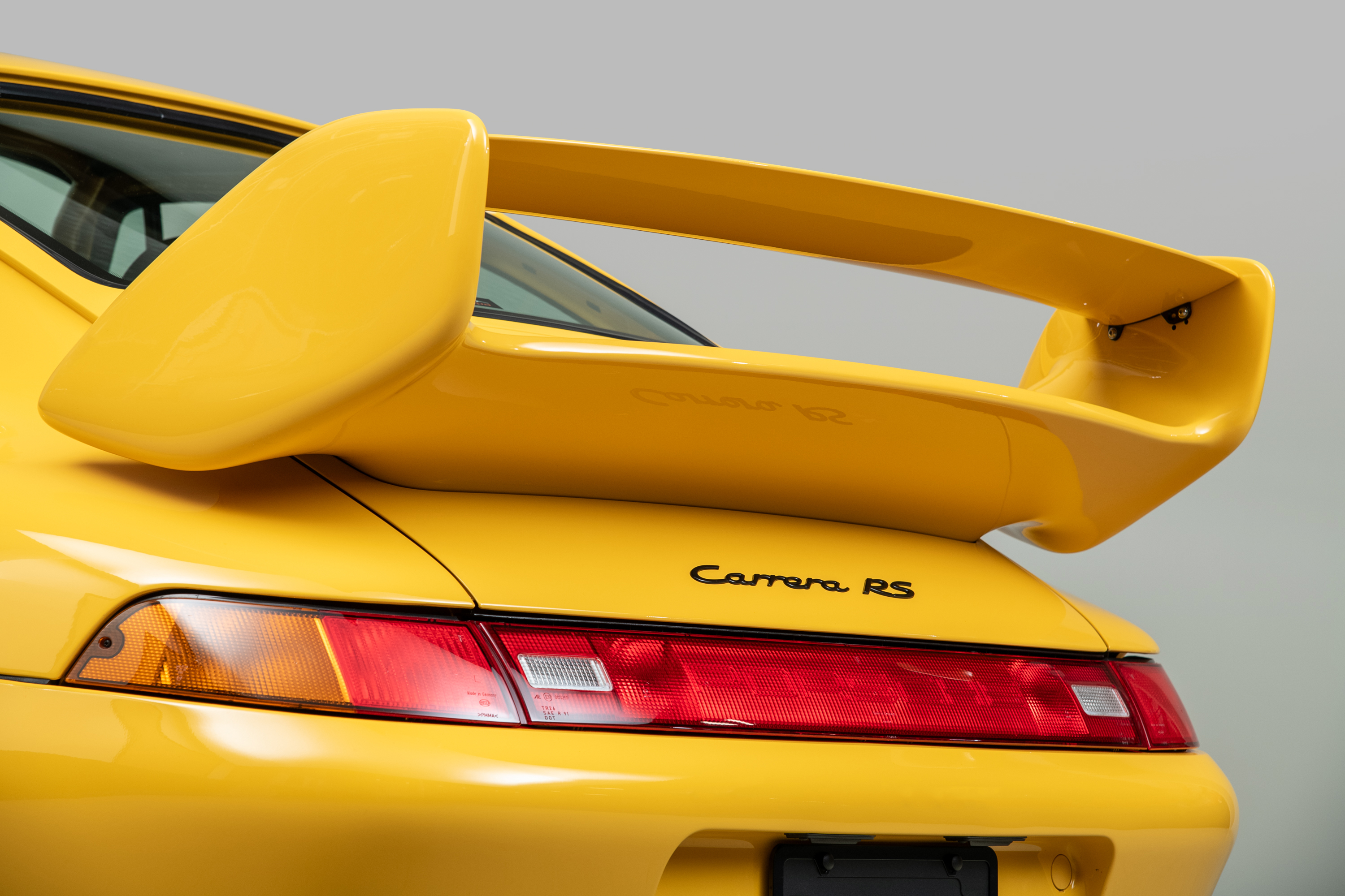 1995 Porsche 911 Carrera RS 3.8 Clubsport, SPEED YELLOW, VIN WP0ZZZ99ZSS390260, MILEAGE 19616