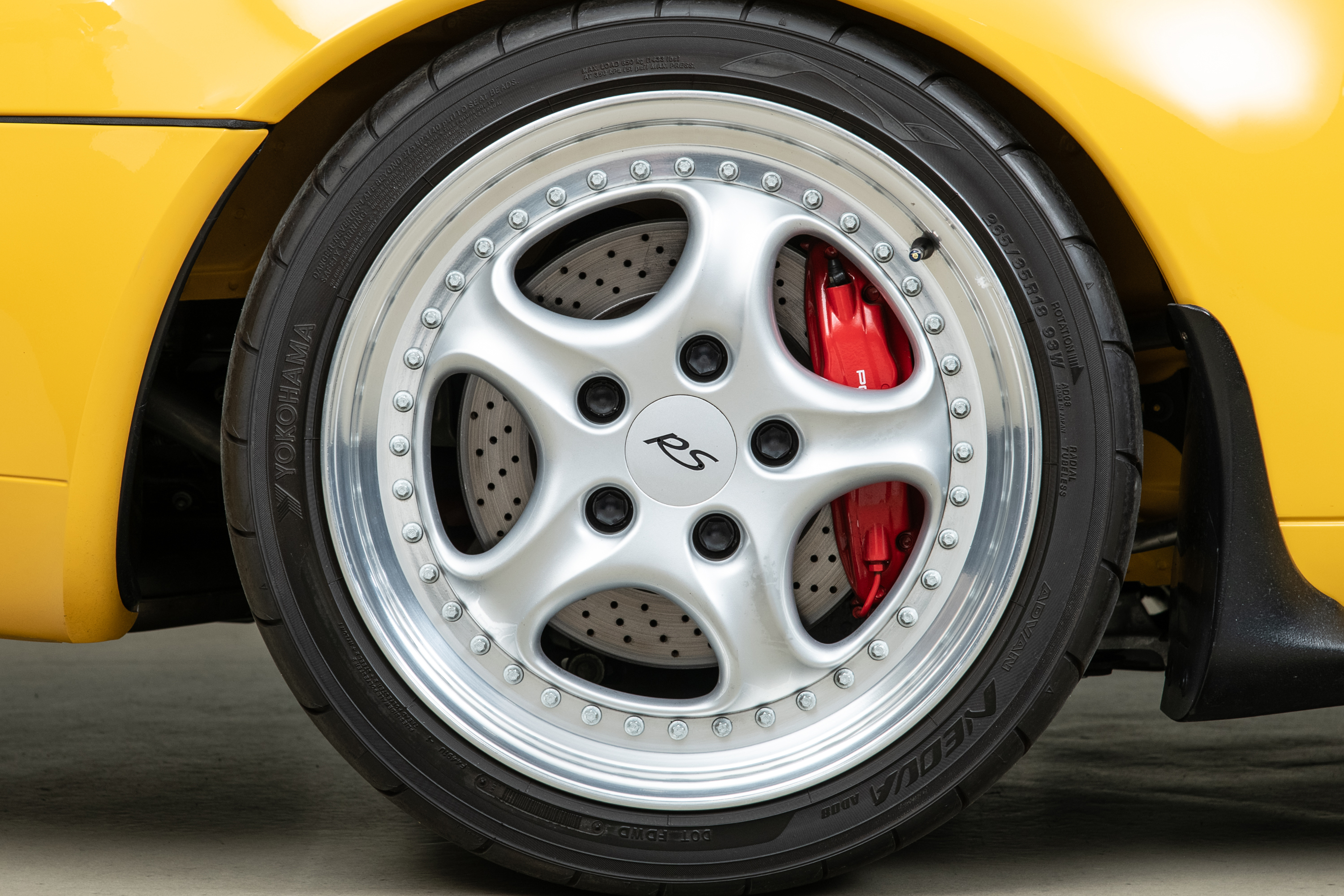 1995 Porsche 911 Carrera RS 3.8 Clubsport, SPEED YELLOW, VIN WP0ZZZ99ZSS390260, MILEAGE 19616