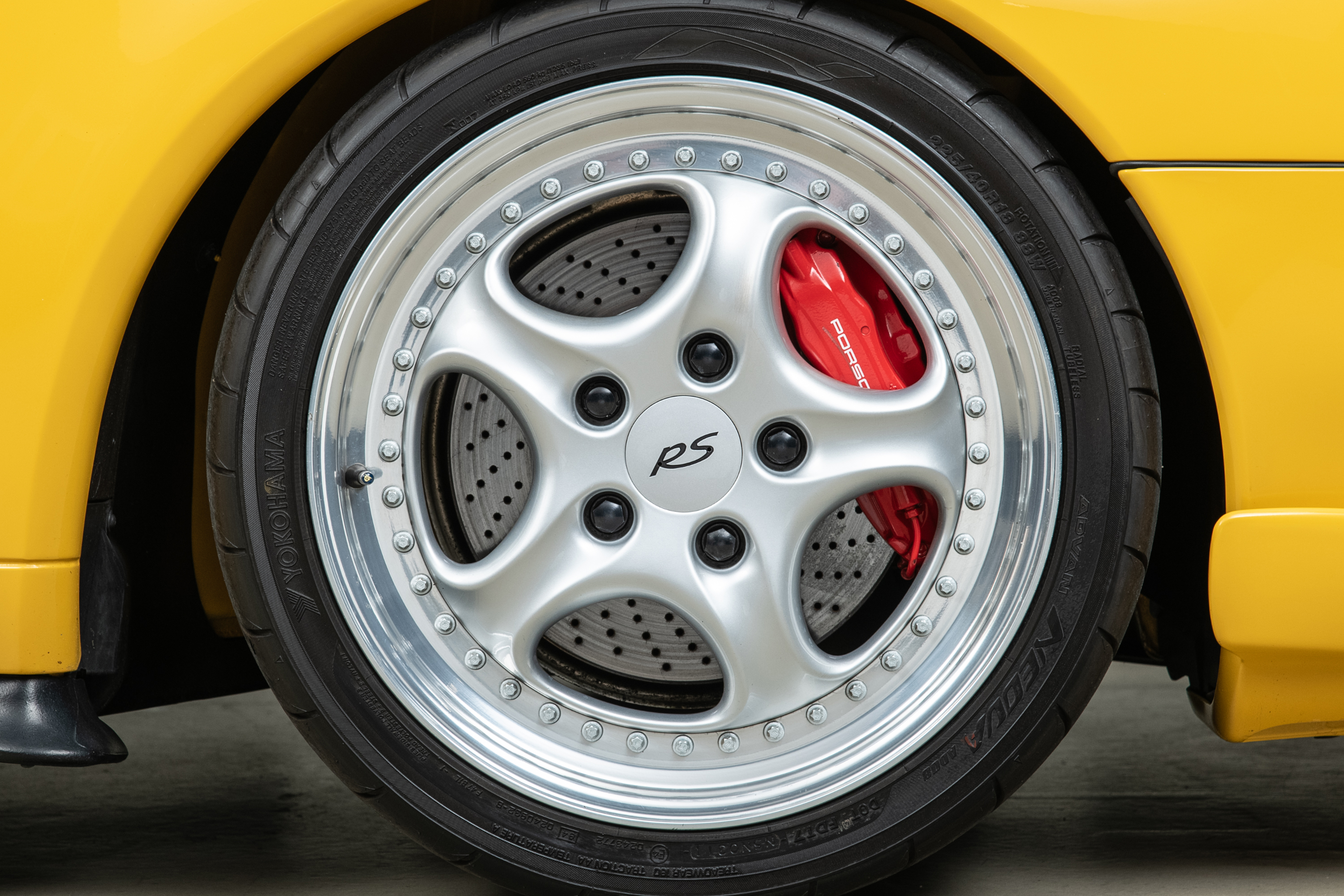 1995 Porsche 911 Carrera RS 3.8 Clubsport, SPEED YELLOW, VIN WP0ZZZ99ZSS390260, MILEAGE 19616