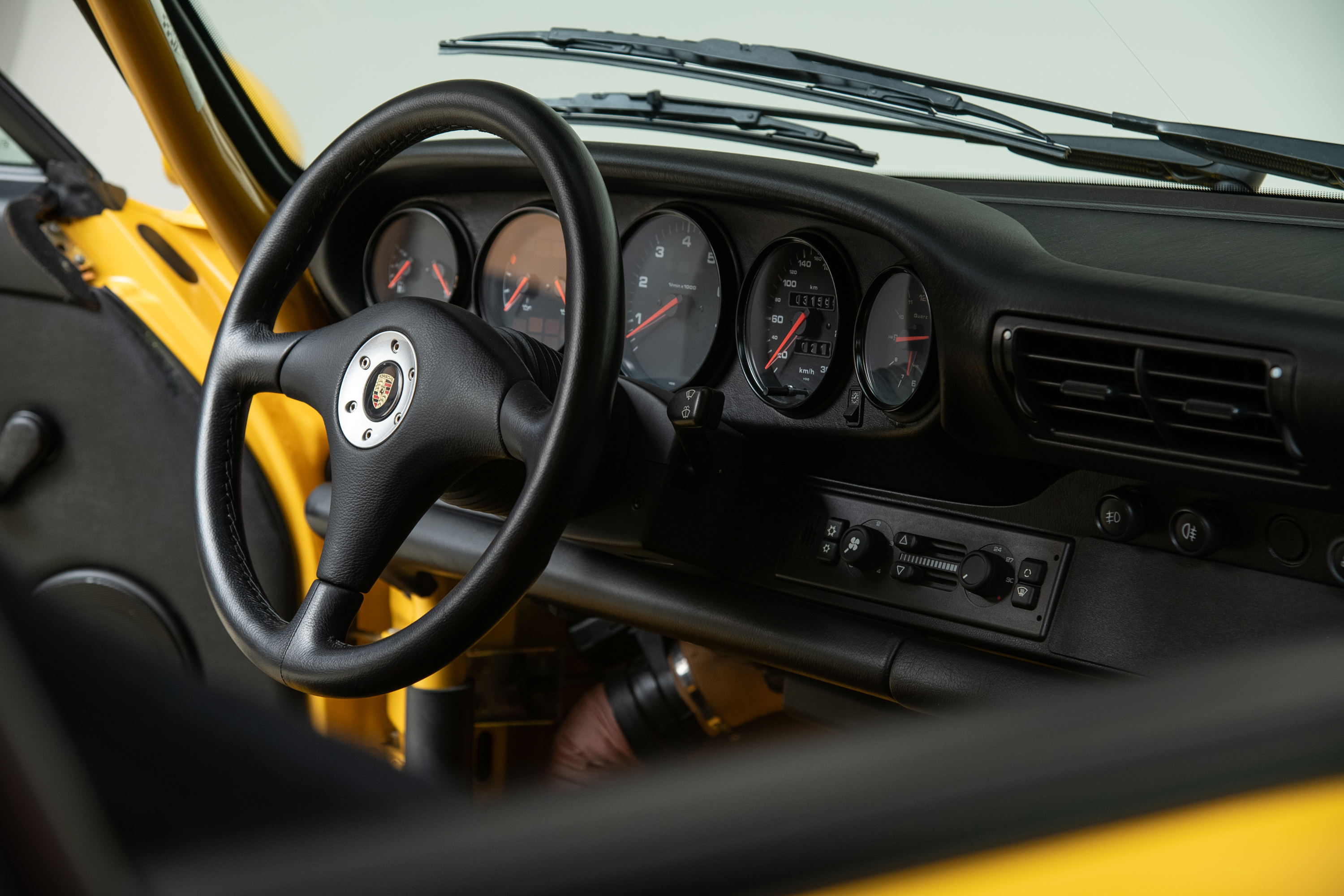 1995 Porsche 911 Carrera RS 3.8 Clubsport, SPEED YELLOW, VIN WP0ZZZ99ZSS390260, MILEAGE 19616
