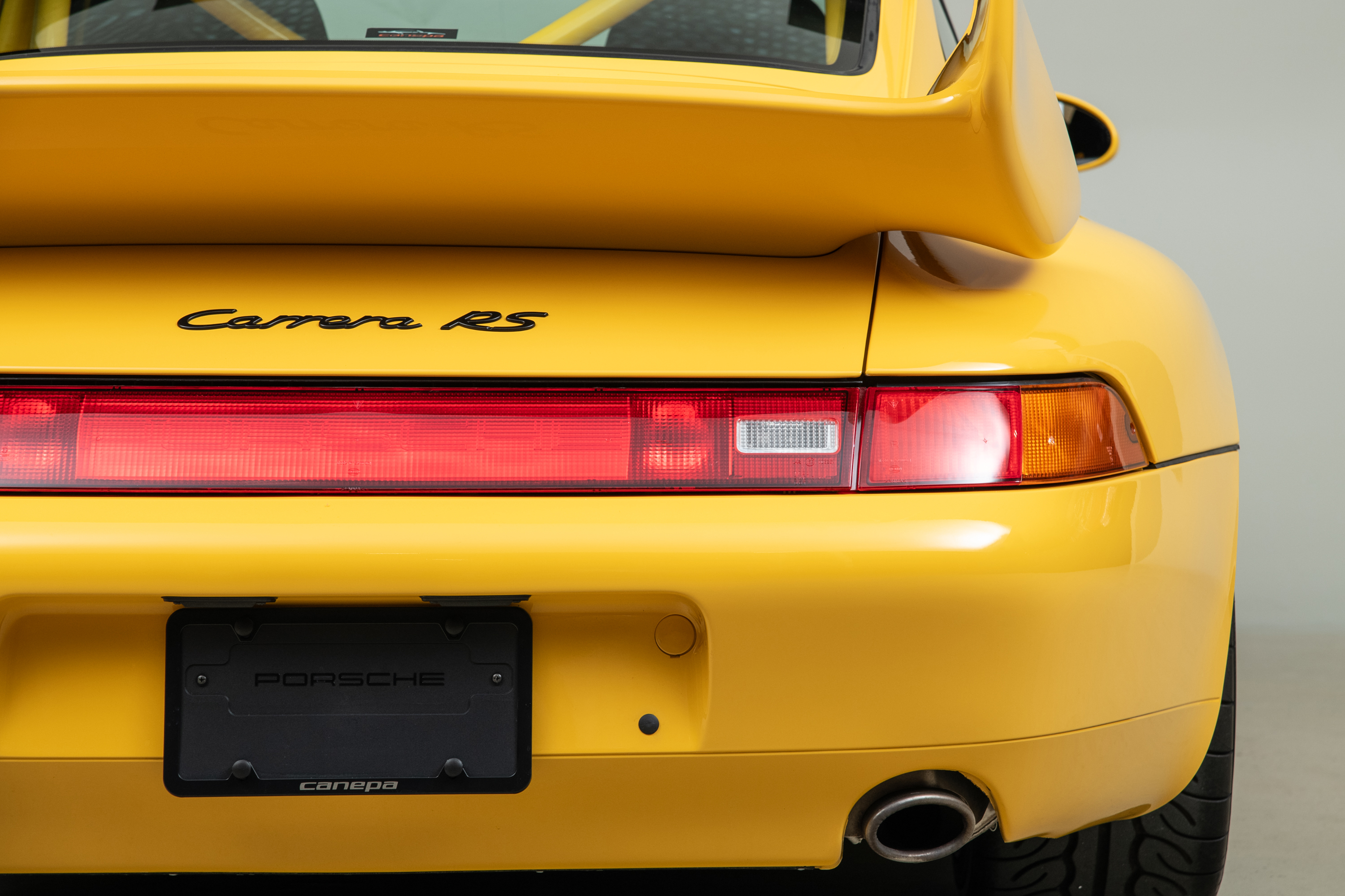 1995 Porsche 911 Carrera RS 3.8 Clubsport, SPEED YELLOW, VIN WP0ZZZ99ZSS390260, MILEAGE 19616