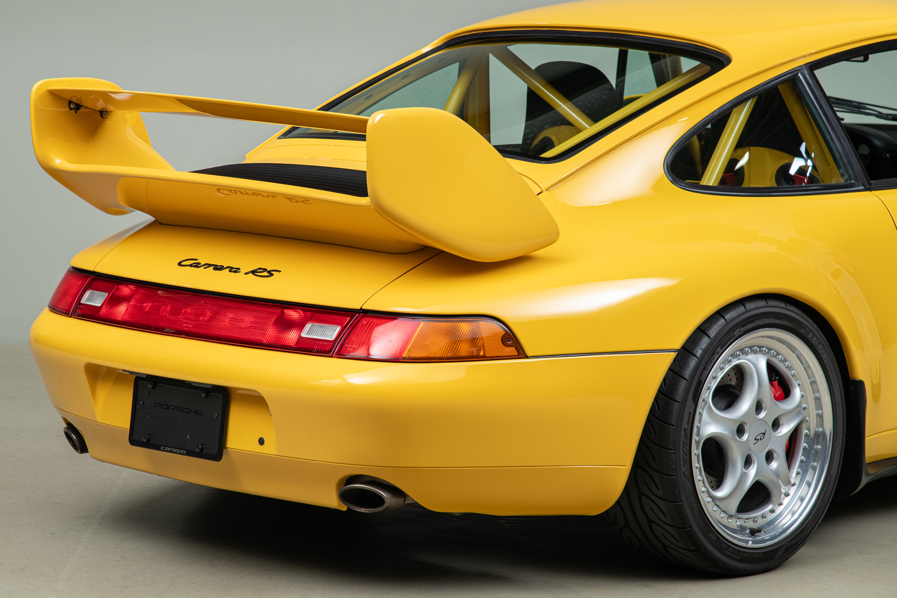1995 Porsche 911 Carrera RS 3.8 Clubsport, SPEED YELLOW, VIN WP0ZZZ99ZSS390260, MILEAGE 19616
