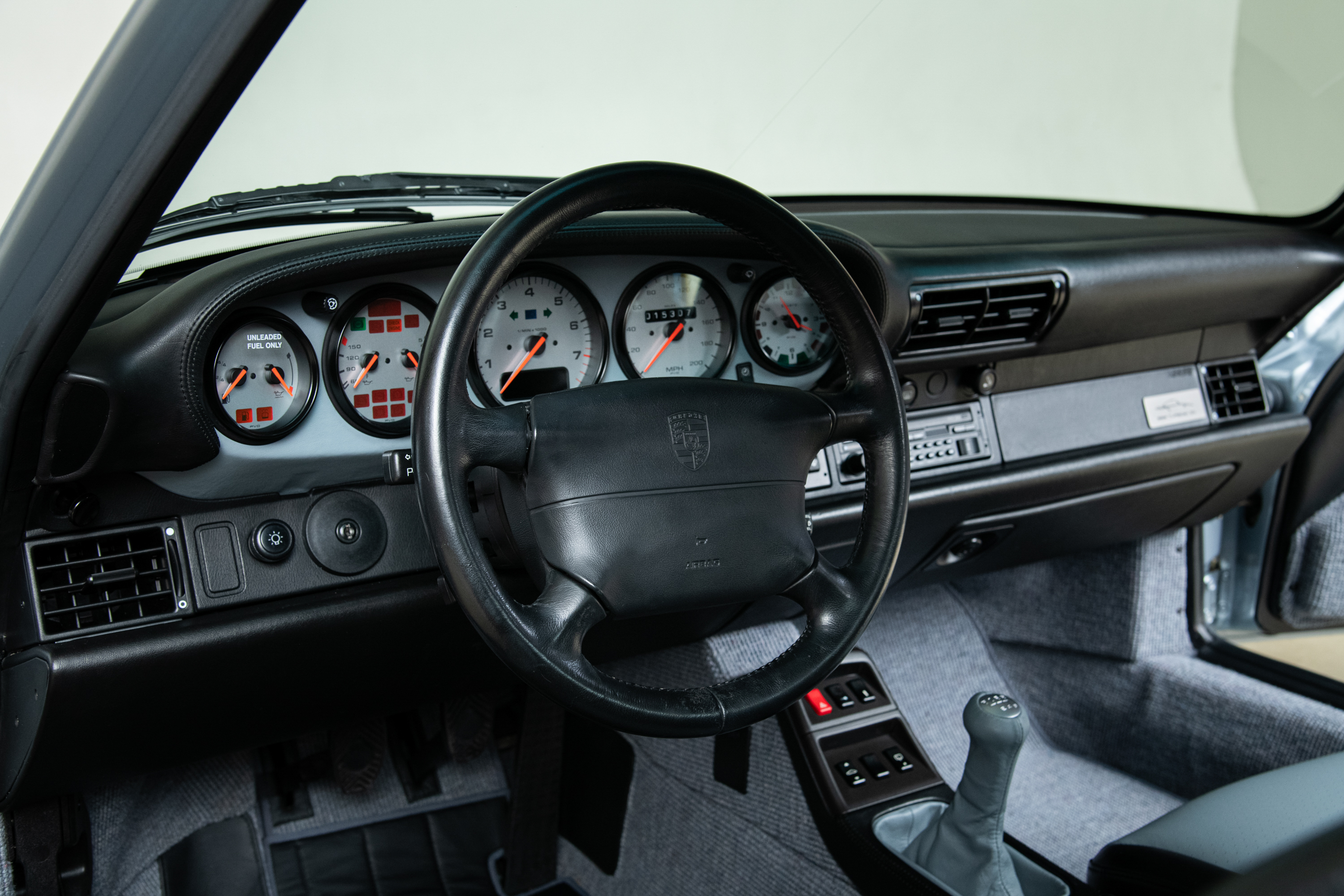 1996 Porsche 911 Turbo SC, POLAR SILVER METALLIC, VIN WP0AC2992TS375289, MILEAGE 15307