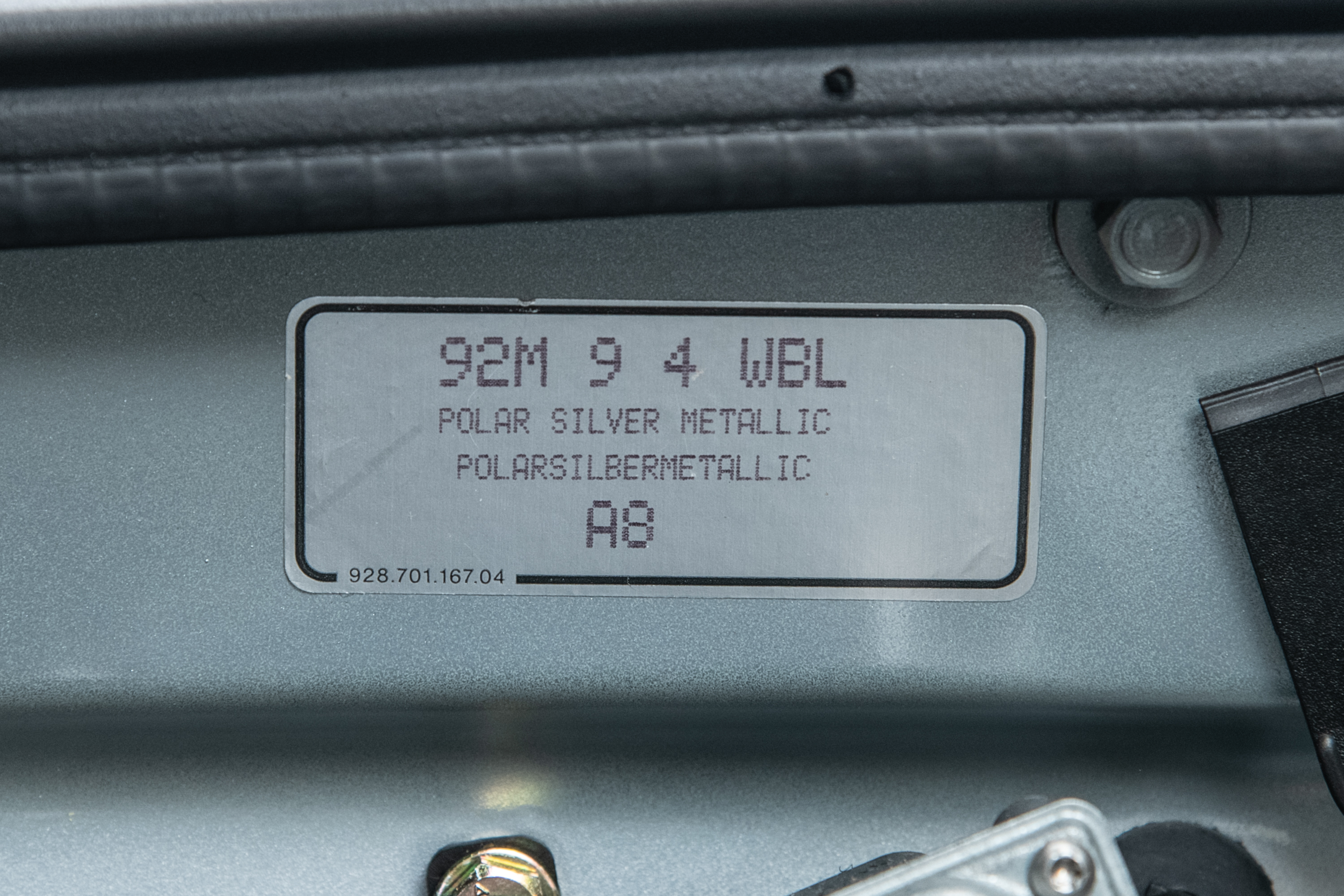 1996 Porsche 911 Turbo SC, POLAR SILVER METALLIC, VIN WP0AC2992TS375289, MILEAGE 15307