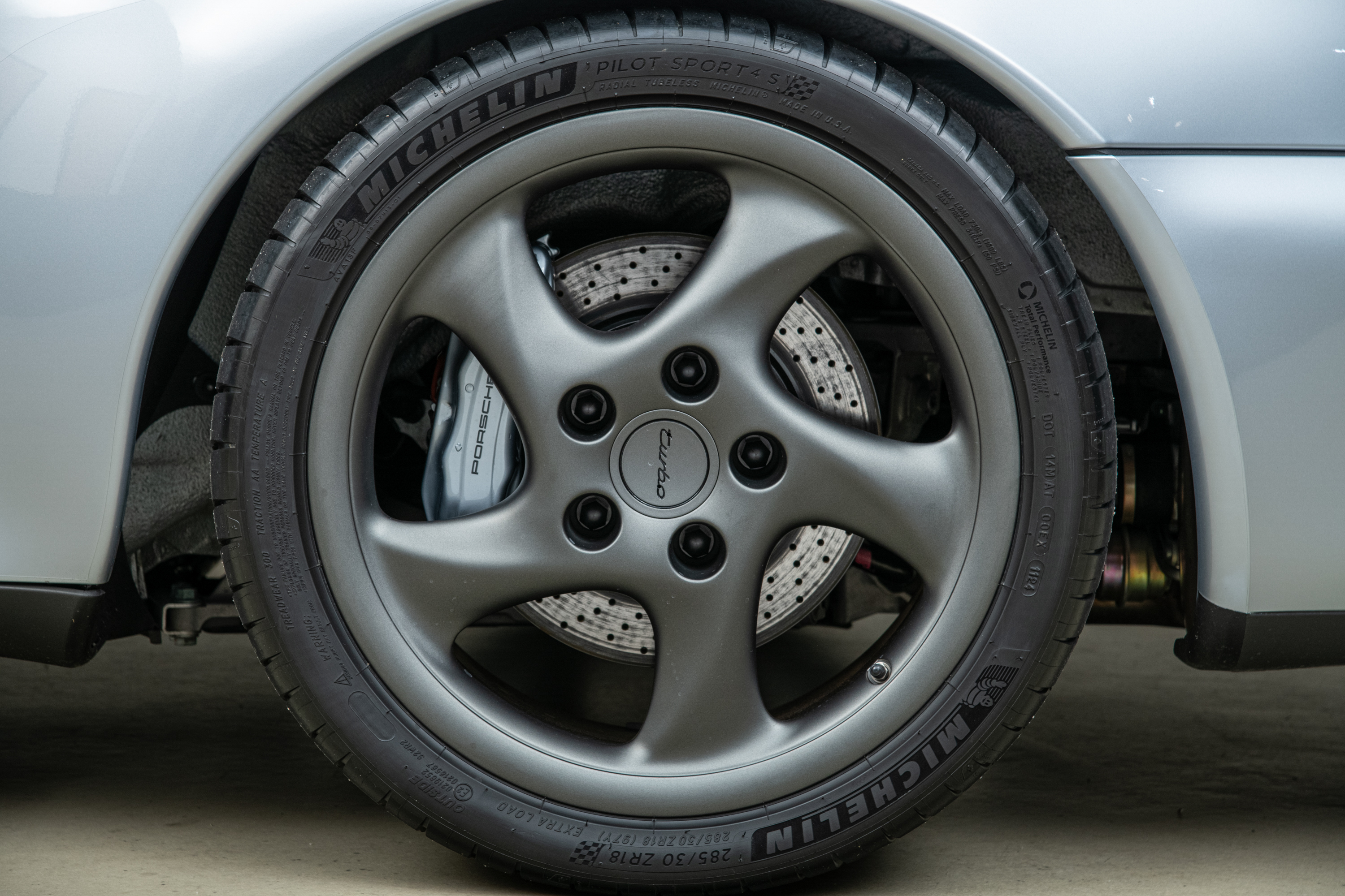 1996 Porsche 911 Turbo SC, POLAR SILVER METALLIC, VIN WP0AC2992TS375289, MILEAGE 15307