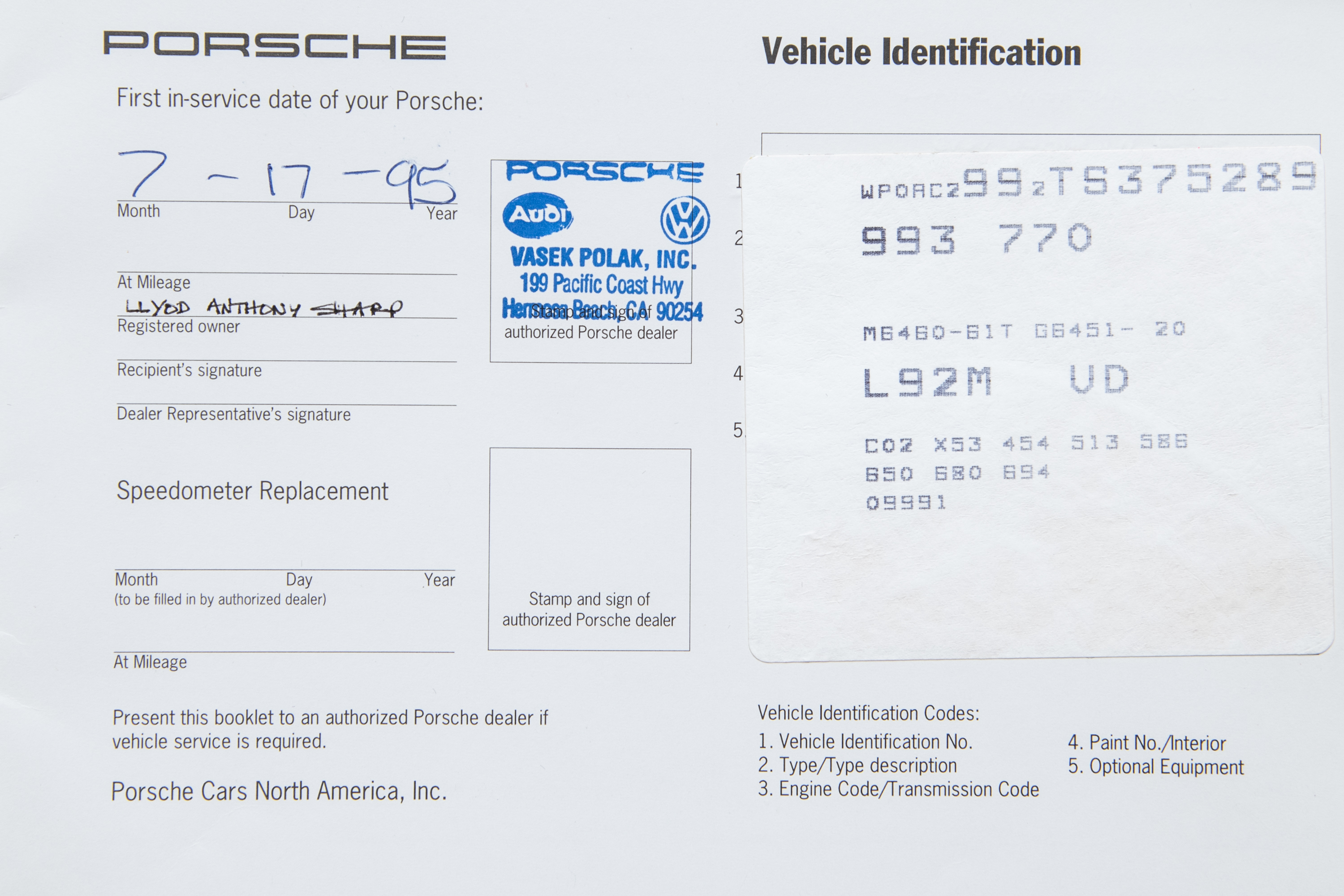 1996 Porsche 911 Turbo SC, POLAR SILVER METALLIC, VIN WP0AC2992TS375289, MILEAGE 15307