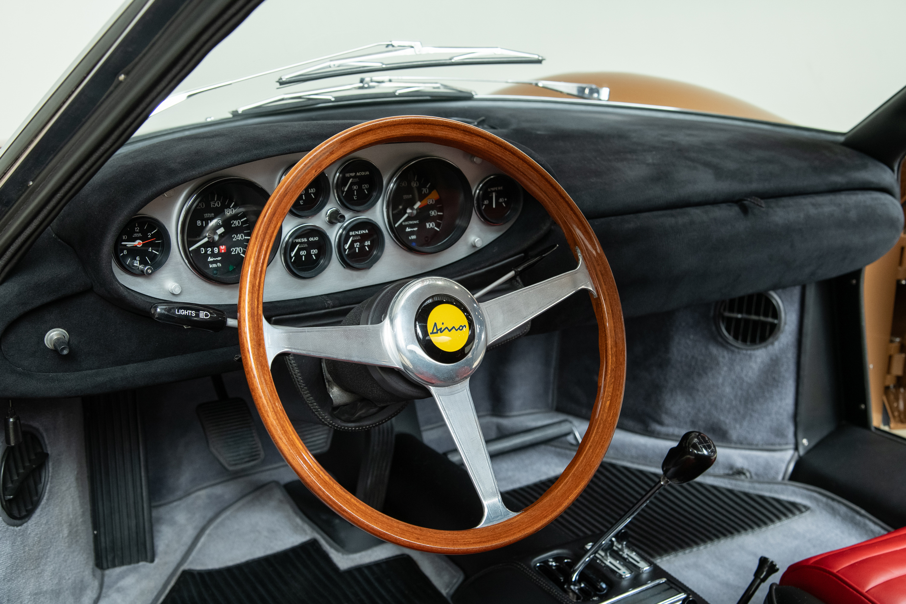 1968 Ferrari Dino 206 GT , NOCCIOLA METALLIZZATO, VIN DIN0206GT00176, MILEAGE 50439