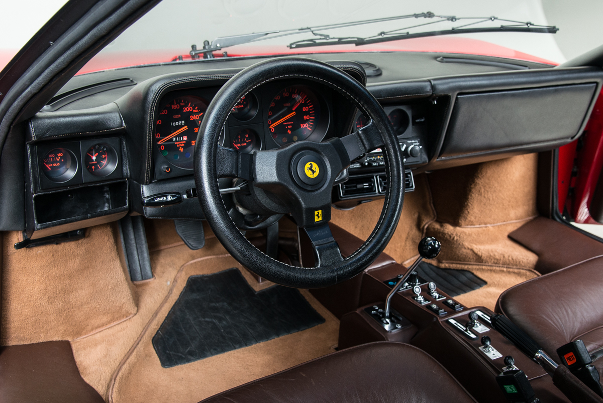 1980 Ferrari 512 Berlinetta Boxer , RED, VIN 32545, MILEAGE 11202