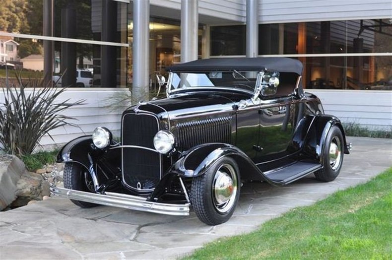 1932 Ford Deluxe Roadster Black_4150V 1932 Ford Deluxe Roadster Black_4150V