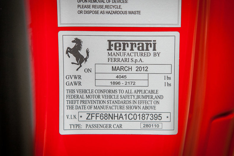 2012 Ferrari 458 Spider