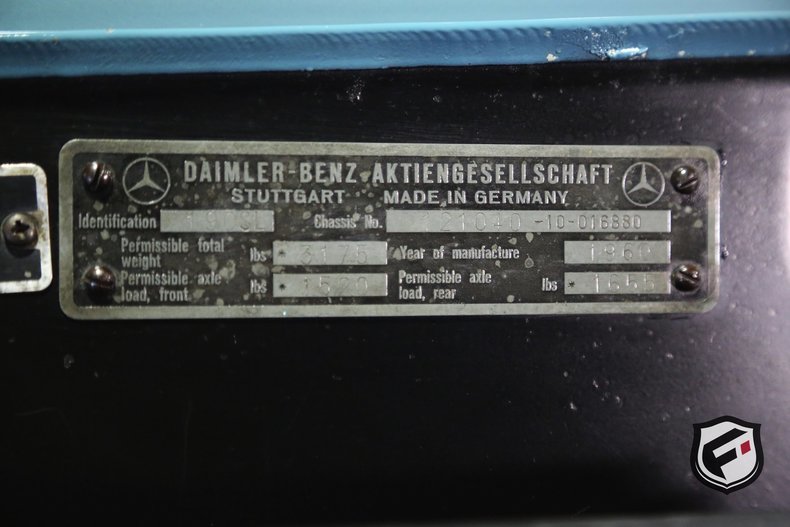 1960 Mercedes-Benz 190SL