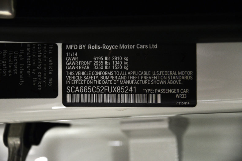 2015 Rolls-Royce Wraith