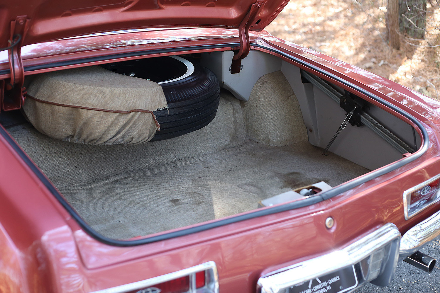 5-Piece Grey Tweed Trunk Mat For 1964-1965 Buick Riviera – Tar/Felt Backing