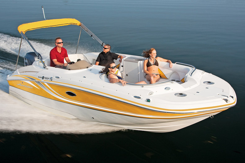 New 2014 Hurricane SunDeck Sport SS 220 OB boat for sale in West Palm Beach, FL