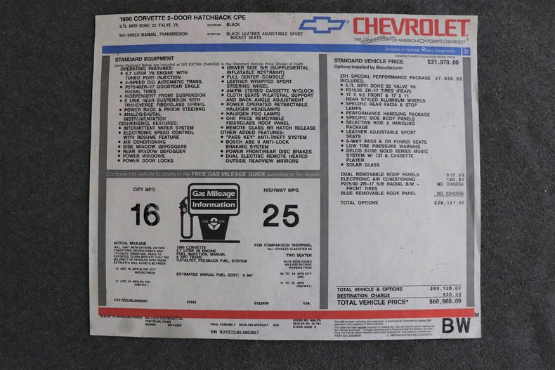 5375955cc7b11 low res 1990 chevrolet corvette zr1
