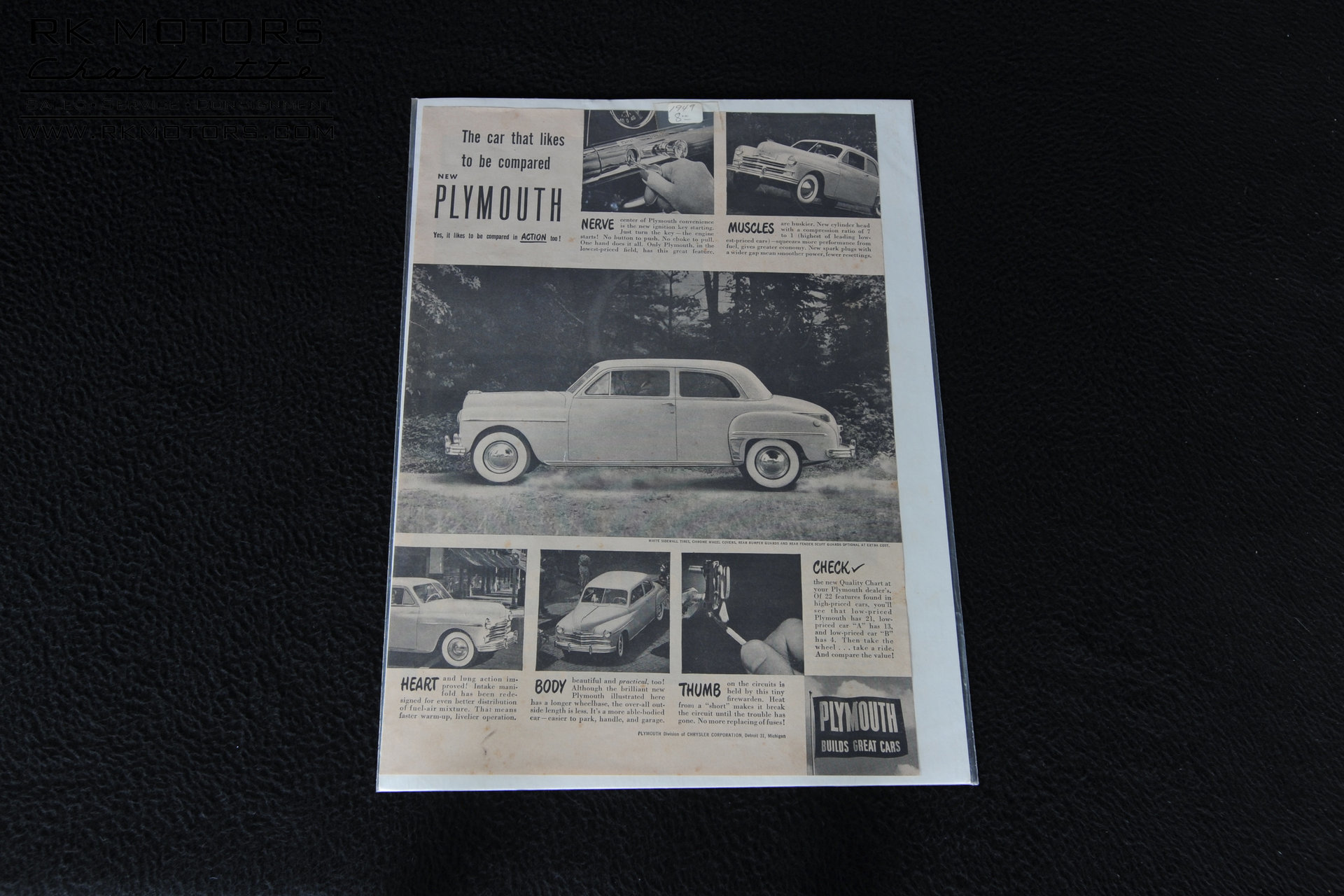 132424 1949 Plymouth Special RK Motors Classic and Performance Cars