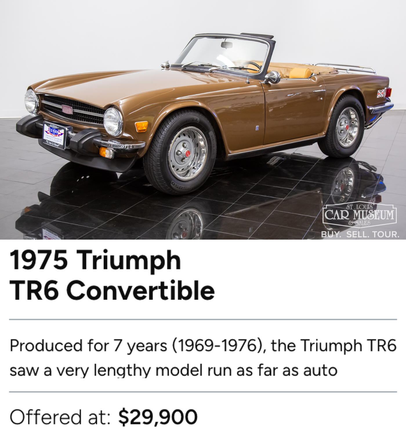 Muscle & Sports Cars For Sale St. Louis Car Museum