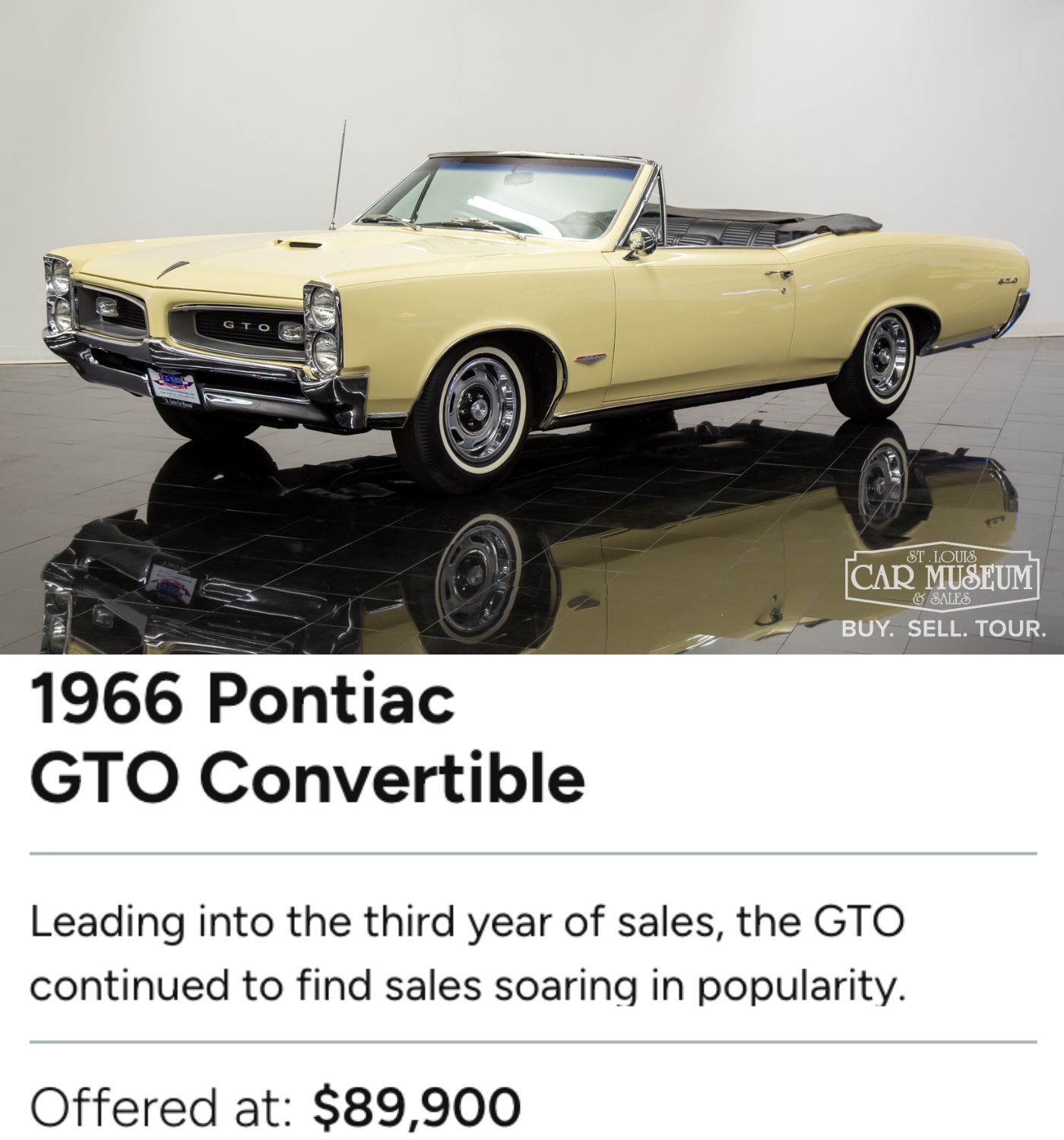 Muscle & Sports Cars For Sale St. Louis Car Museum