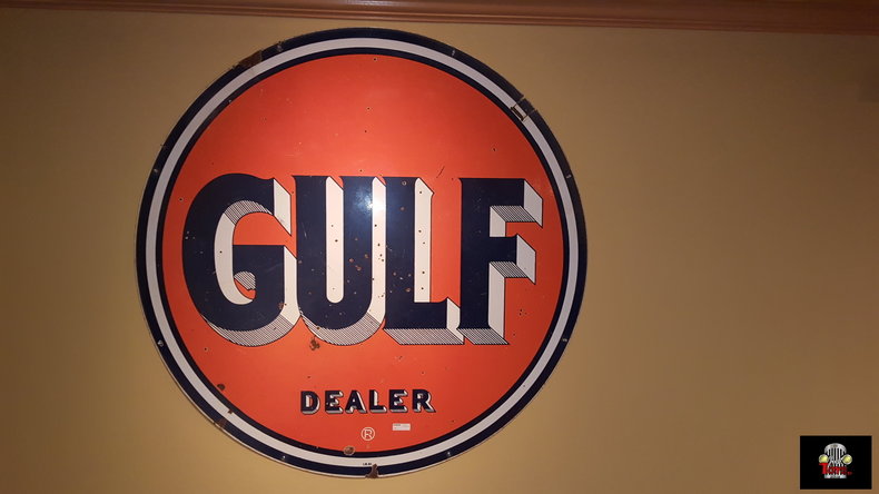 Gulf Oil Porcelain Sign