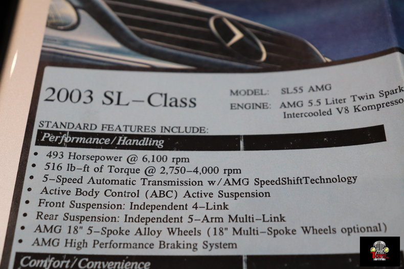 2003 Mercedes-Benz SL55