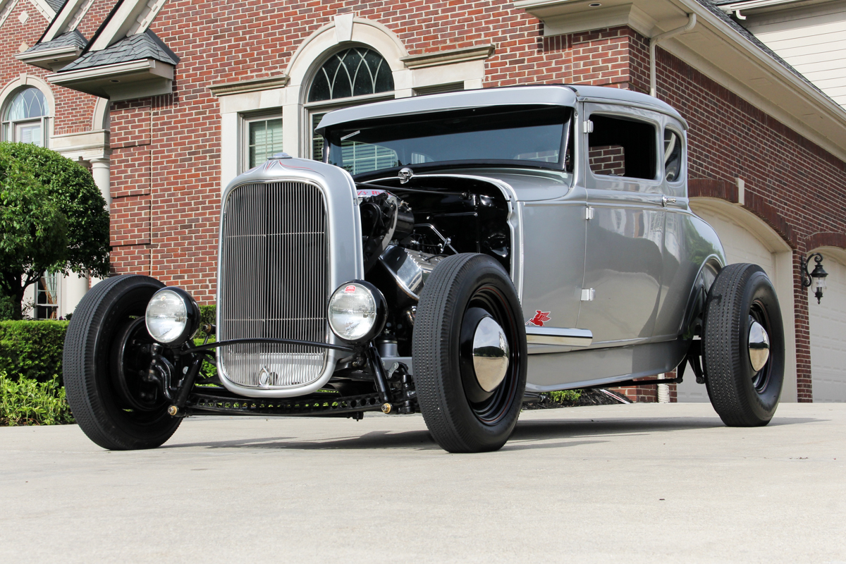219717 1930 ford model a street rod silver hemi 61793