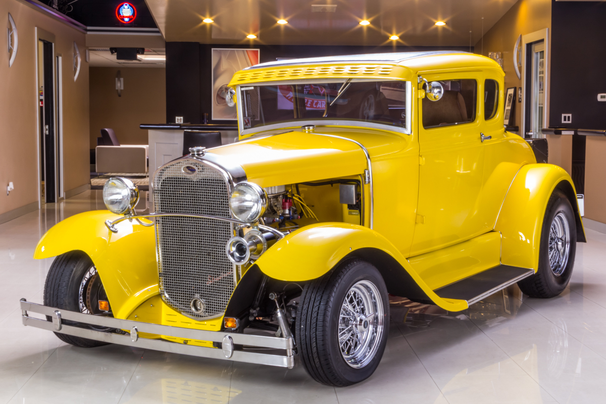 273886 1930 ford model a yellow 60556