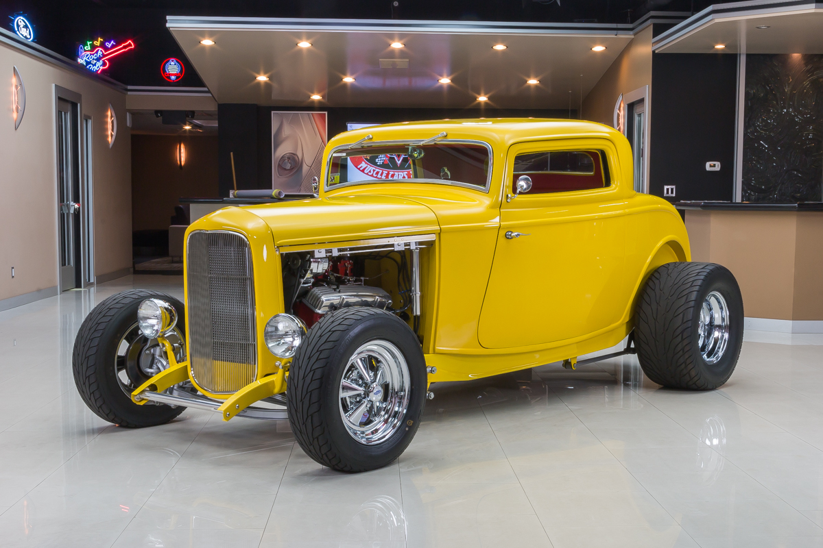 309005 32 ford street rod yellow 88591